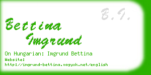 bettina imgrund business card